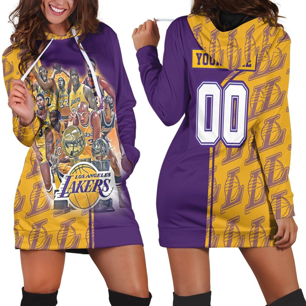 Los Angeles Lakers Legend Nba Western Conference Hoodie Dress Sweater Dress Sweatshirt Dress