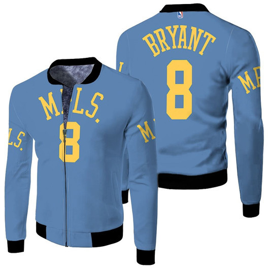 Los Angeles Lakers Minneapolis Lakers Kobe Bryant 8 Nba Blue Jersey Style Gift For Lakers Fans Fleece Bomber Jacket