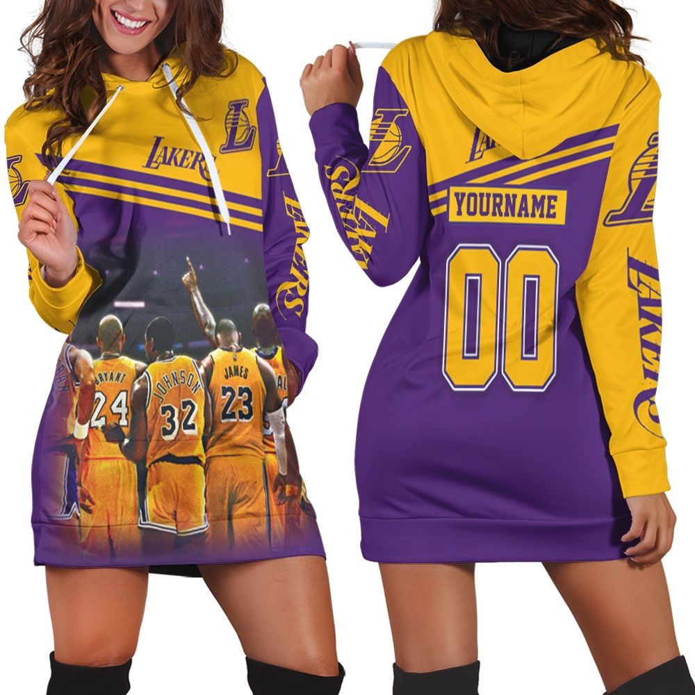 Los Angeles Lakers Nba Western Conference Nba For Fans Hoodie Dress Sweater Dress Sweatshirt Dress