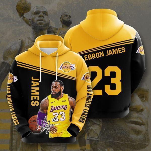 Los Angeles Lakers No1068 Custom Hoodie 3D Size S to 5XL