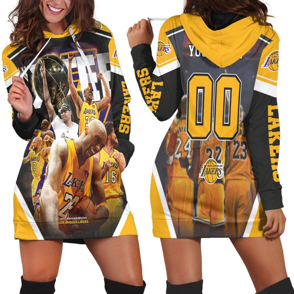 Los Angeles Lakers Sixteen Western Conference Hoodie Dress Sweater Dress Sweatshirt Dress