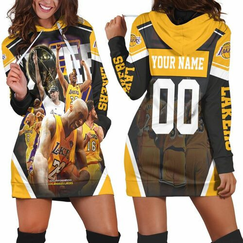 Los Angeles Lakers Sixteen Western Conference Personalized Hoodie Dress Sweater Dress Sweatshirt Dress