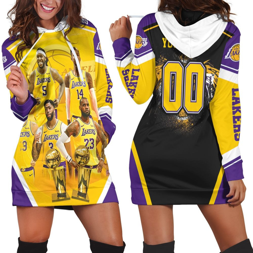Los Angeles Lakers Western Conference Mashup Batman Hoodie Dress Sweater Dress Sweatshirt Dress
