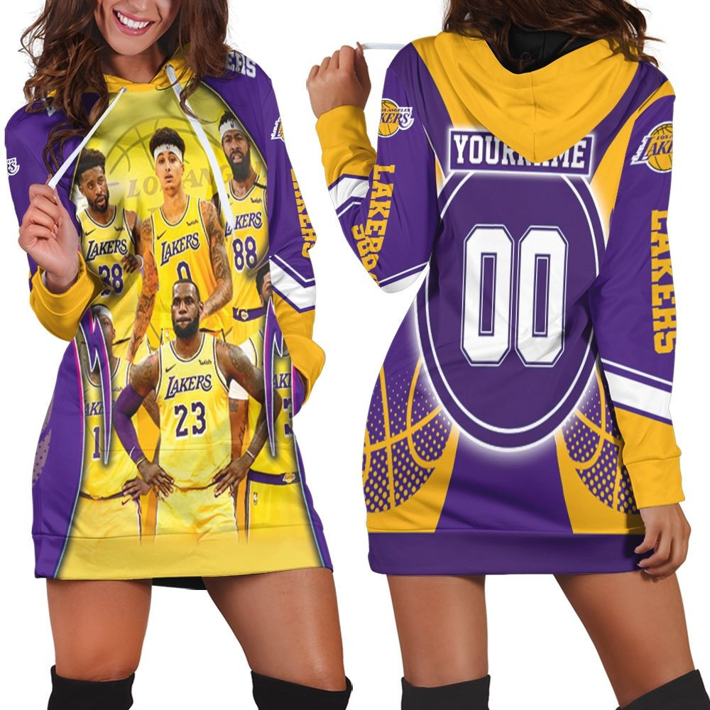 Los Angeles Lakers Western Conference Thank You Fans Hoodie Dress Sweater Dress Sweatshirt Dress