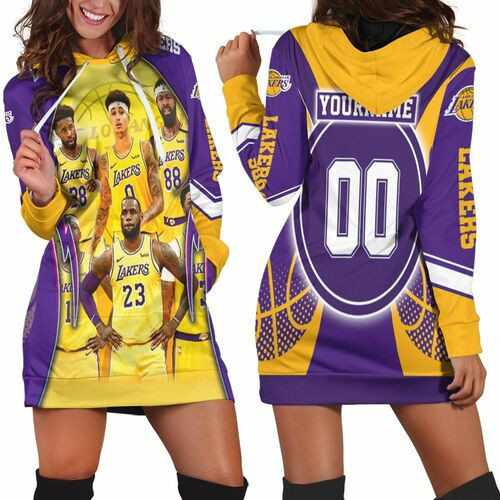 Los Angeles Lakers Western Conference Thank You Fans Hoodie Dress Sweater Dress Sweatshirt Dress