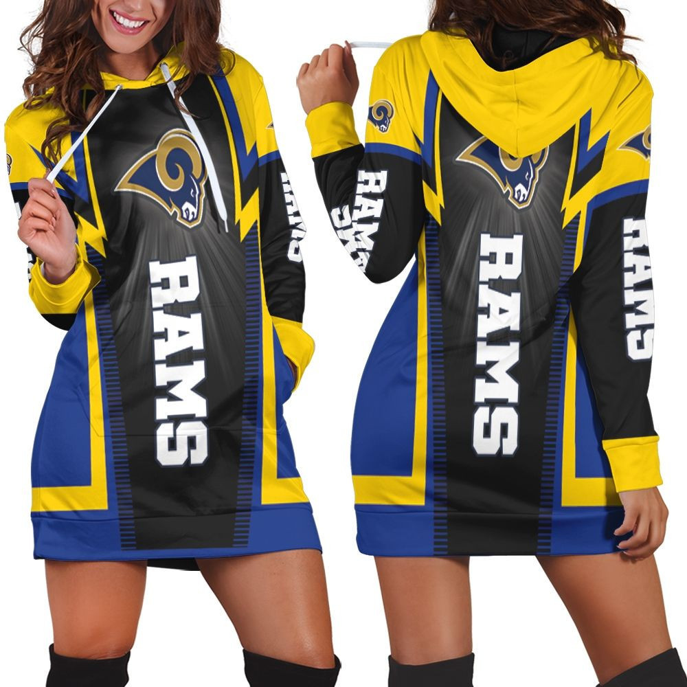 Los Angeles Rams For Fans Hoodie Dress Sweater Dress Sweatshirt Dress