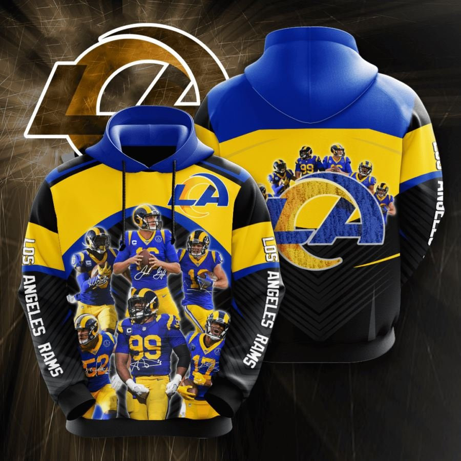 Los Angeles Rams No1078 Custom Hoodie 3D