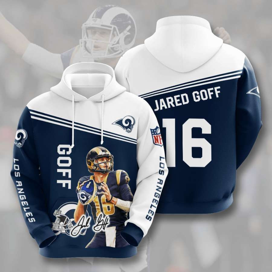 Los Angeles Rams No1089 Custom Hoodie 3D All Over Print