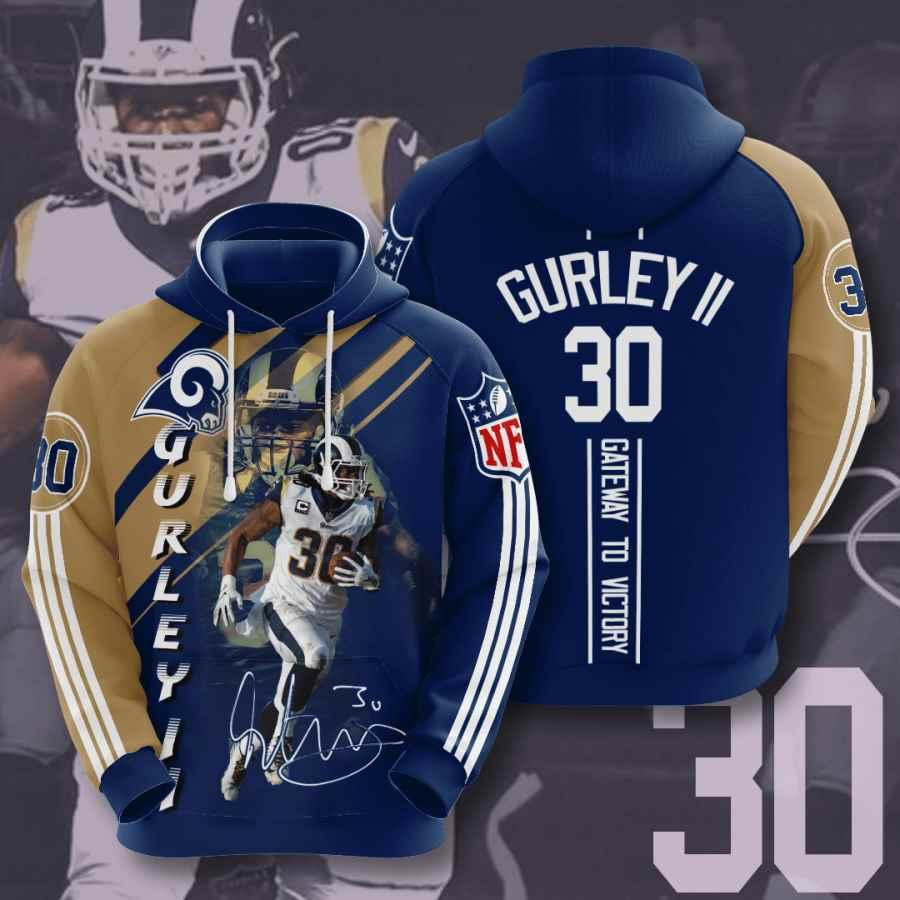 Los Angeles Rams Todd Gurley 3D All Over Print Hoodie