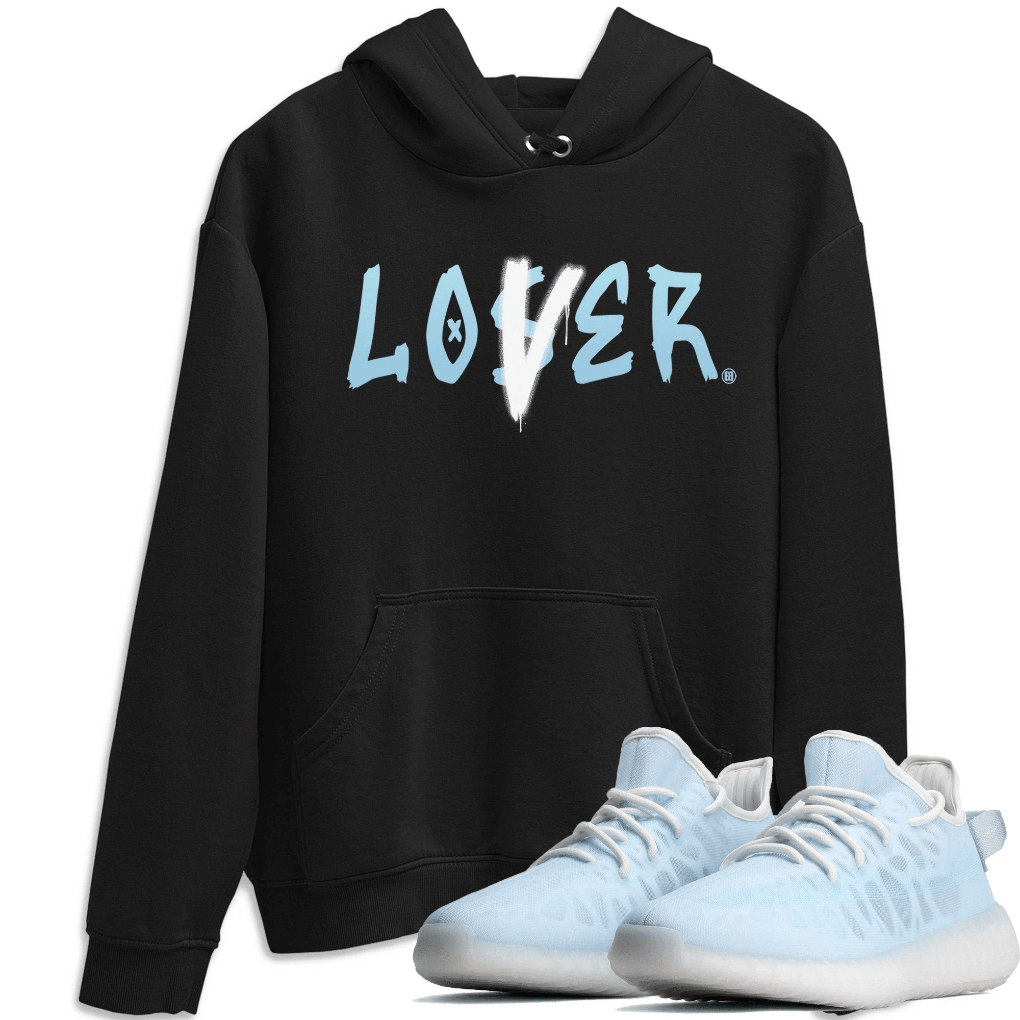 Loser Lover Hoodie - Yeezy 350 V2 Mono Ice Outfit