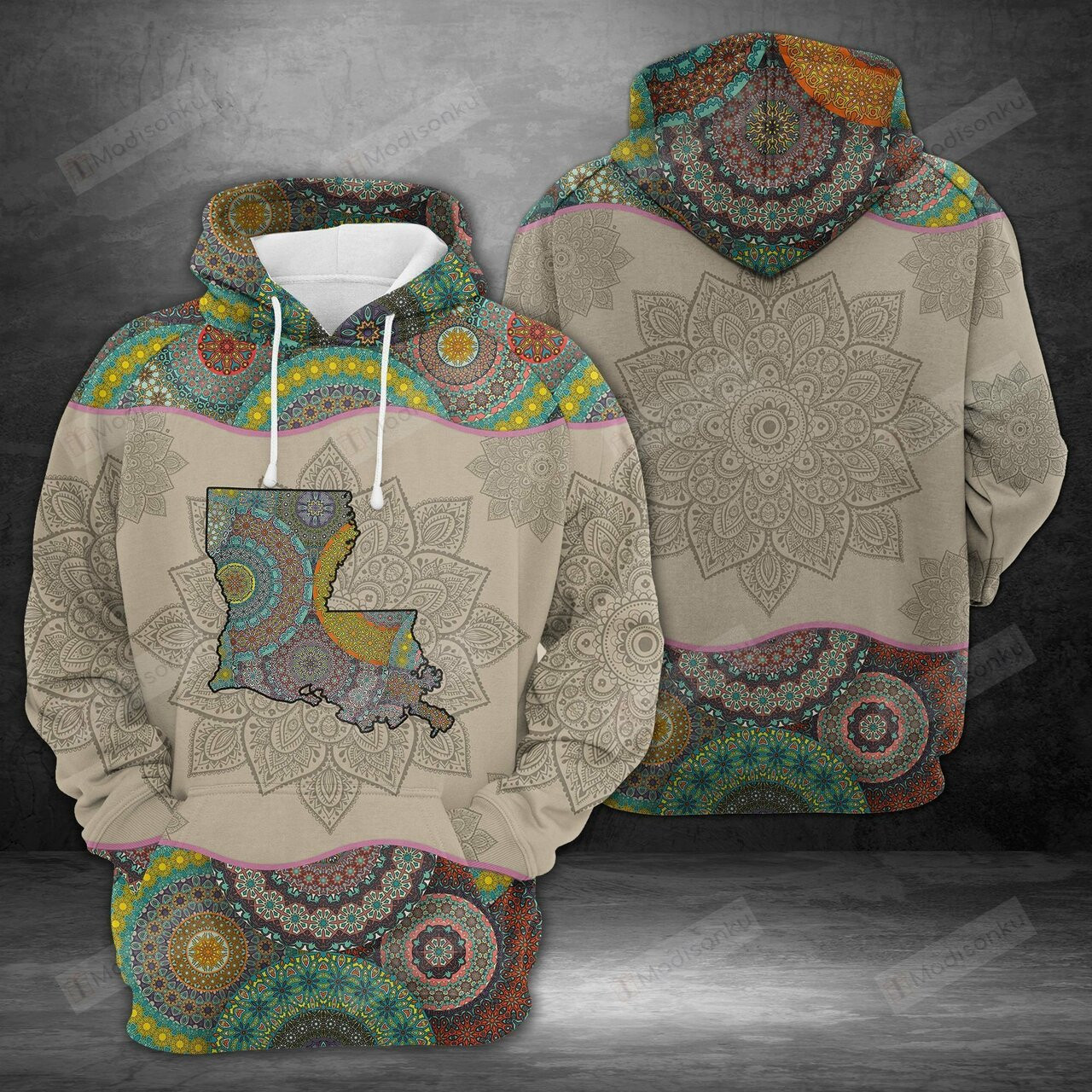 Louisiana Mandala 3d All Over Print Hoodie