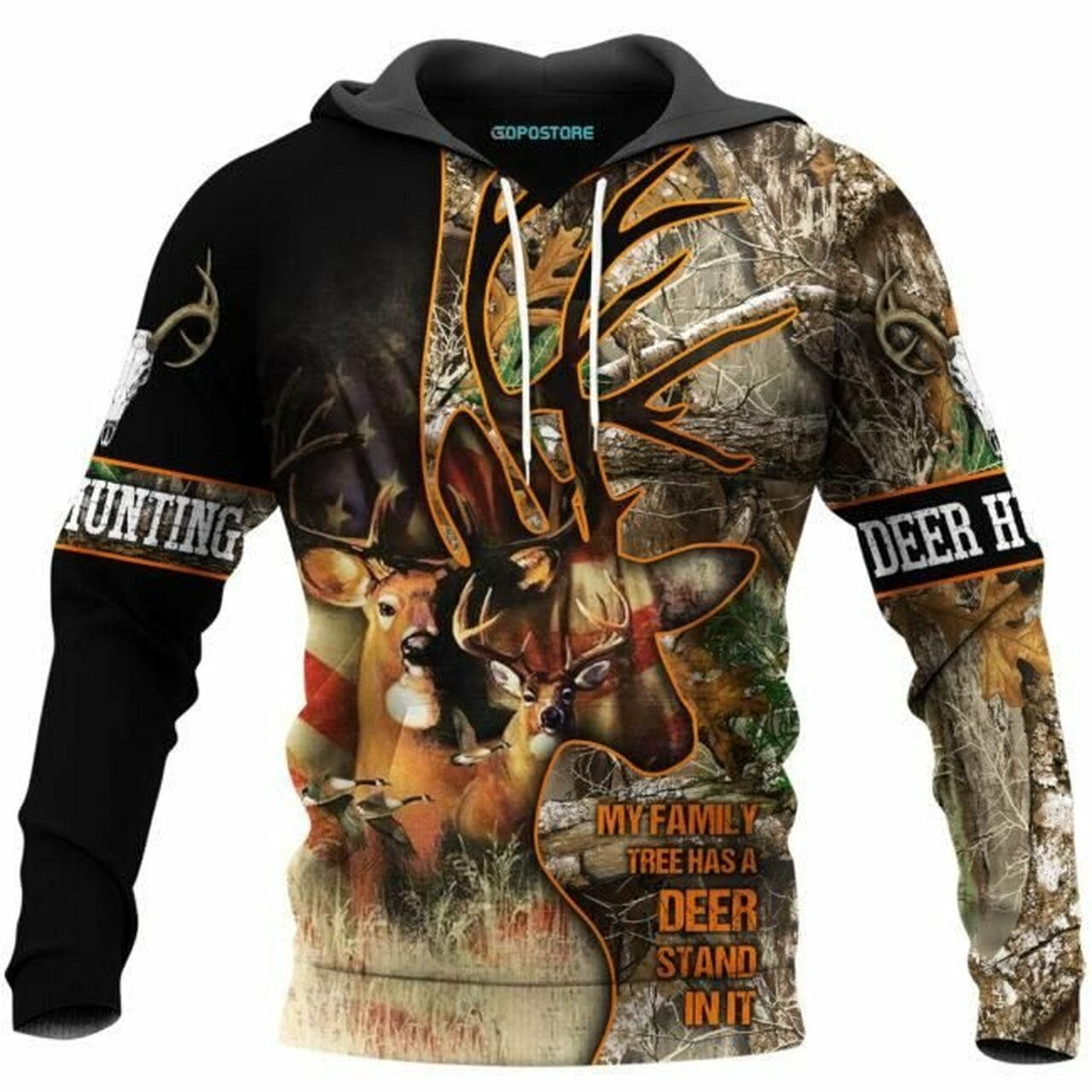 Love Deer Hunting 3d All Over Print Hoodie