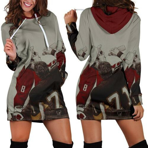 Love Hockey Womens Hoodie Dress Sweater Dress Sweatshirt Dress 3d All Over Print For Women Hoodie