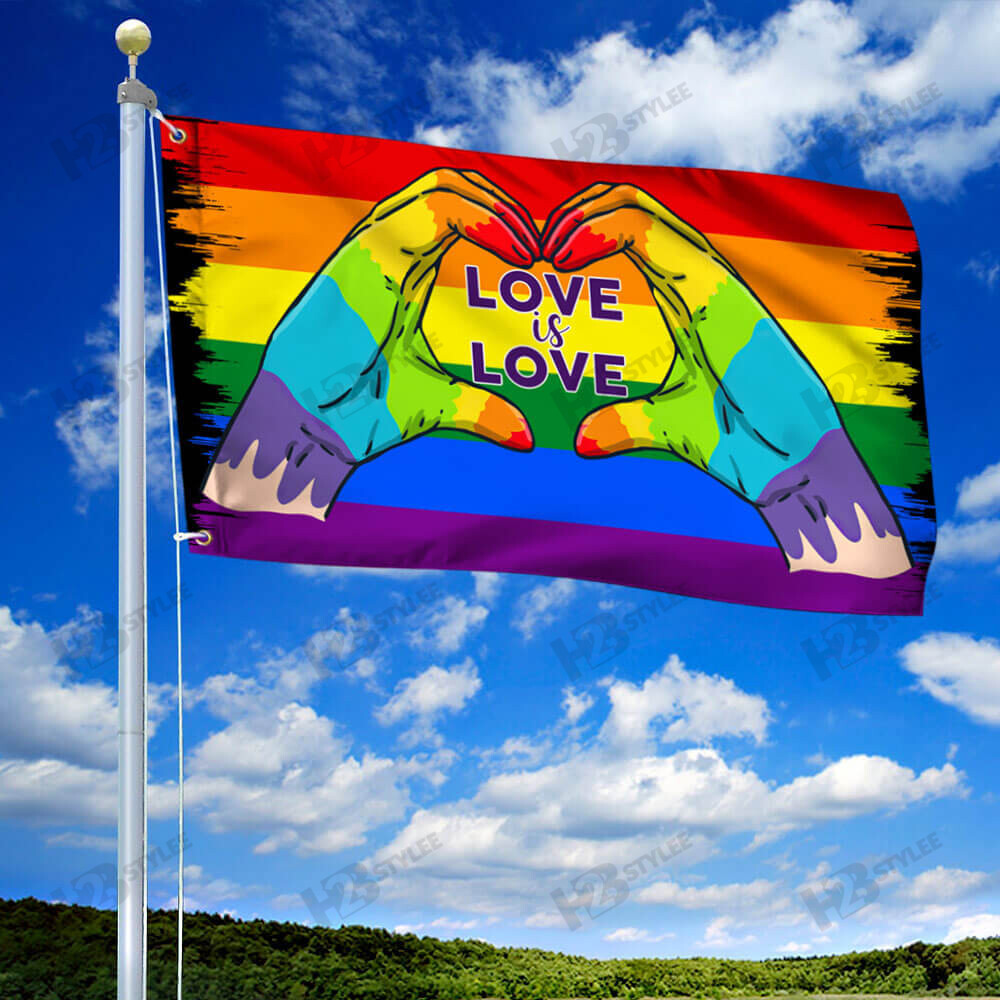 Love Is Love LGBT Pride Month Flag Garden Flag House Flag