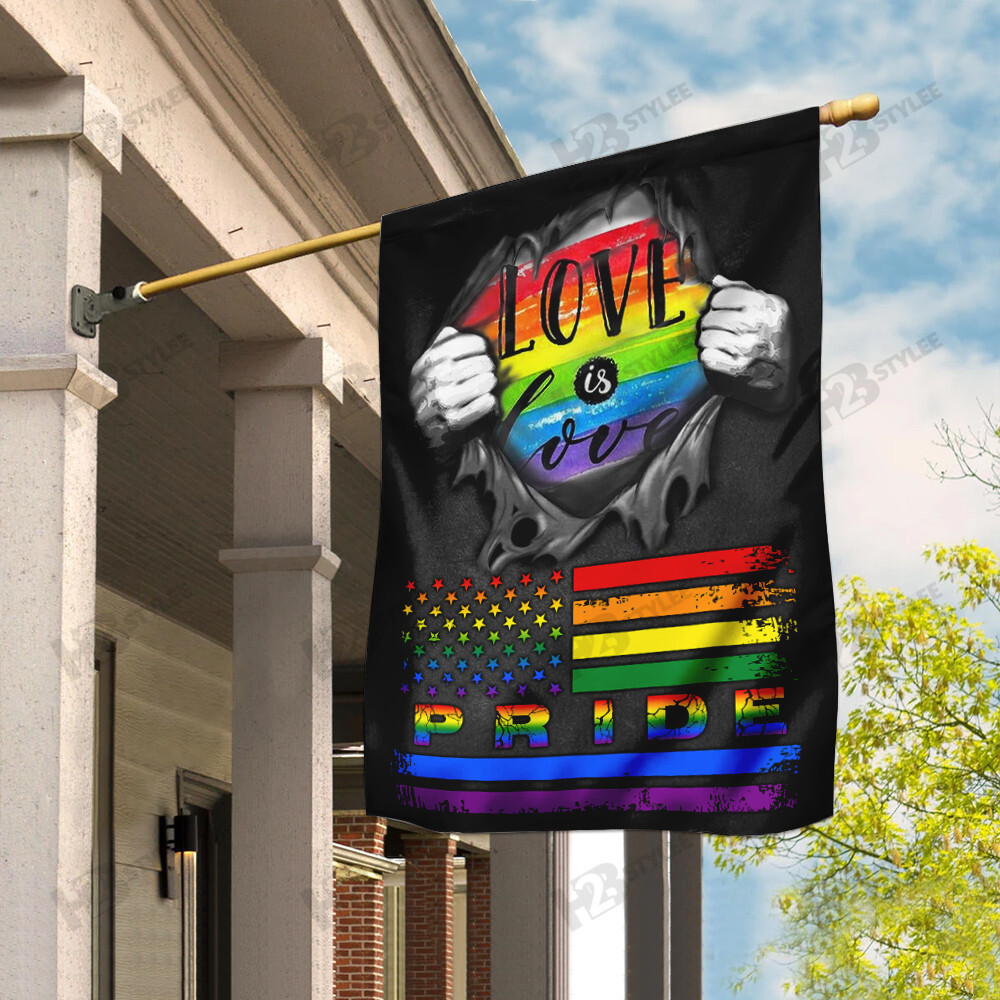 Love Is Love Pride LGBT Flag Garden Flag House Flag