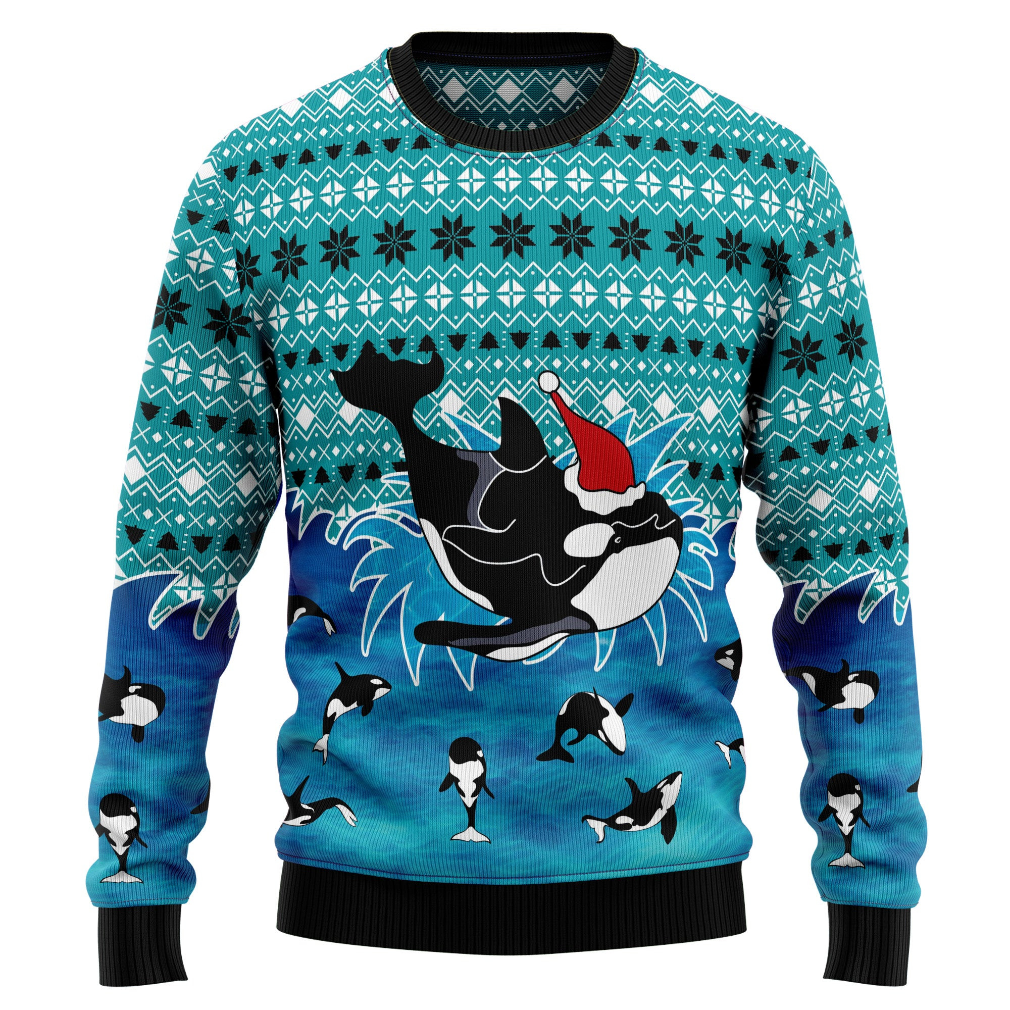 Love Oracle Whale Ugly Christmas Sweater
