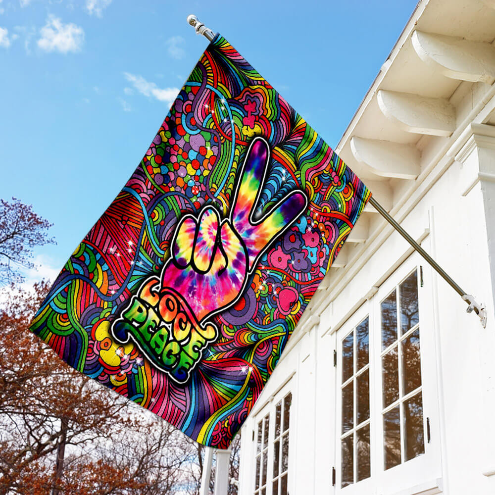 Love Peace Hippie Flag Hippie Soul Flag Bohemian Flag