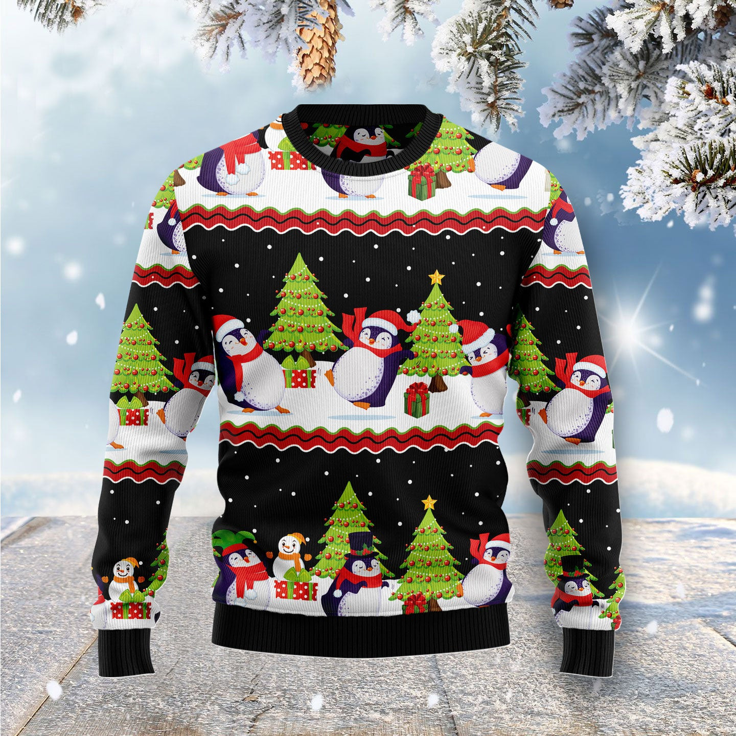Lovely Penguin Ugly Christmas Sweater, Ugly Sweater For Men Women, Holiday Sweater