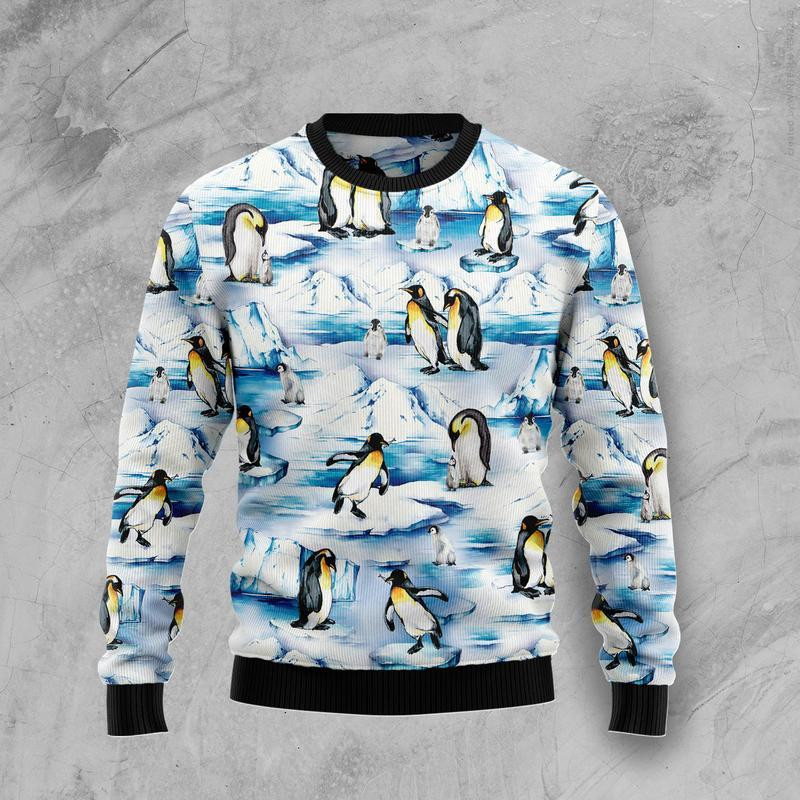 Lovely Penguin Ugly Christmas Sweater Ugly Sweater For Men Women