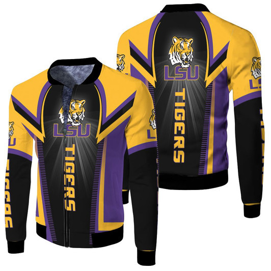 Lsu Tigers Ncaa Fan For Tigers Lover Fleece Bomber Jacket