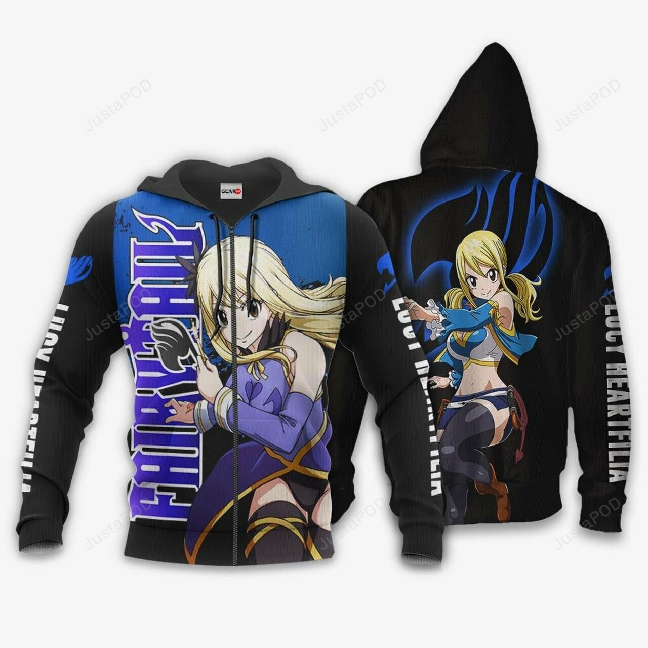 Lucy Heartfilia Fairy Tail Anime 3d All Over Print Hoodie, Zip-up Hoodie