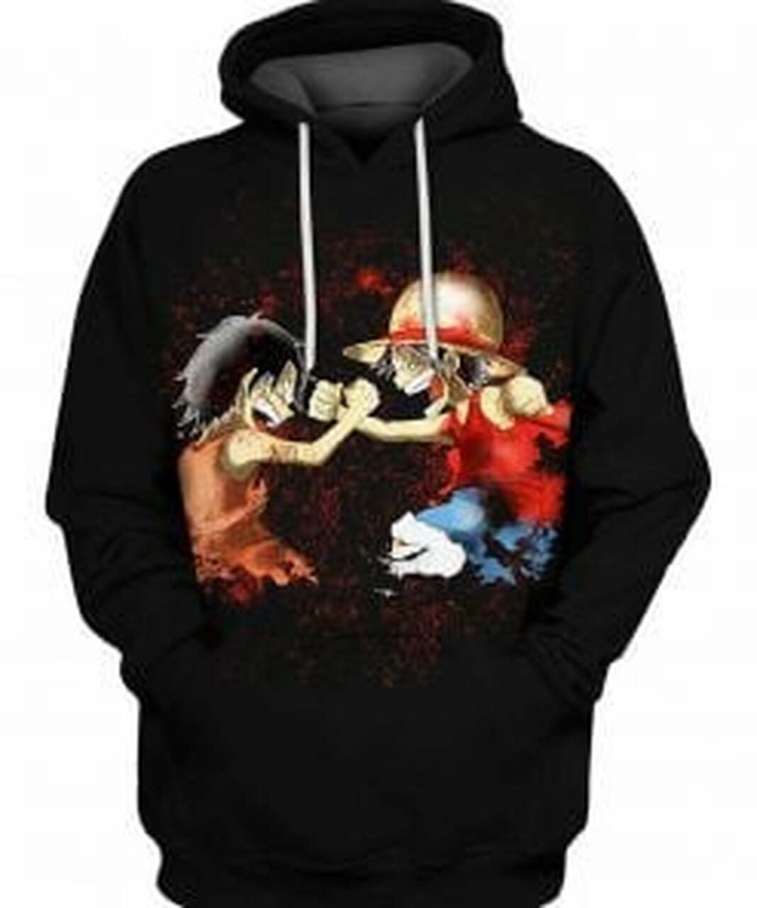 Luffy And Ace 3d All Over Print Hoodie
