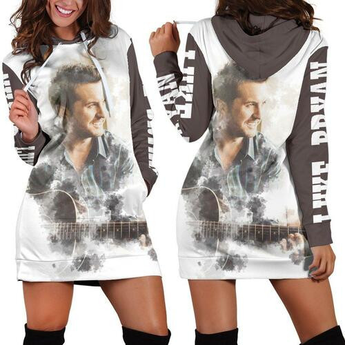 Luke Bryan Hoodie Dress Sweater Dress Sweatshirt Dress 3d All Over Print For Women Hoodie