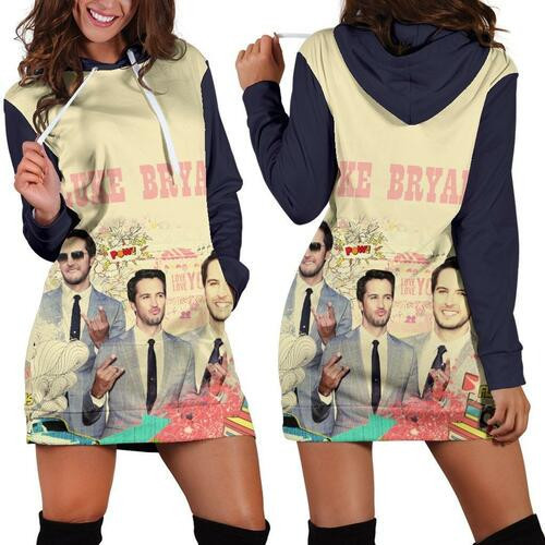 Luke Bryan Hoodie Dress Sweater Dress Sweatshirt Dress 3d All Over Print For Women Hoodie