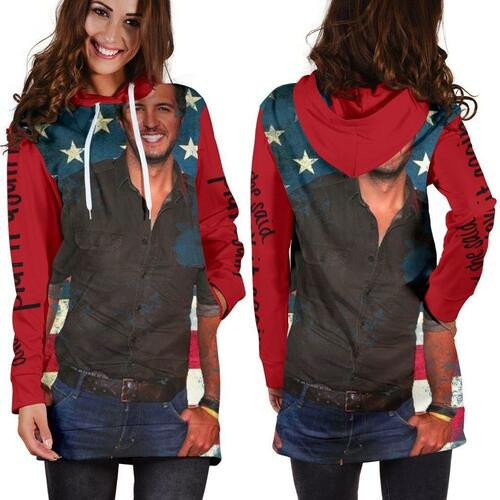 Luke Bryan Hoodie Dress Sweater Dress Sweatshirt Dress 3d All Over Print For Women Hoodie