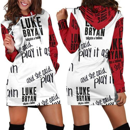 Luke Bryan Hoodie Dress Sweater Dress Sweatshirt Dress 3d All Over Print For Women Hoodie