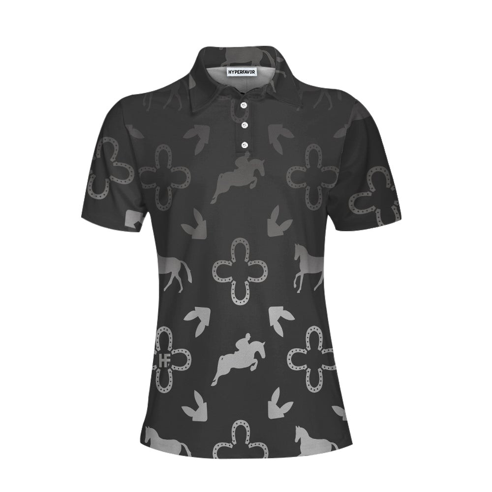 Luxury Equestrian Shirt For Women Short Sleeve Women Polo Shirt