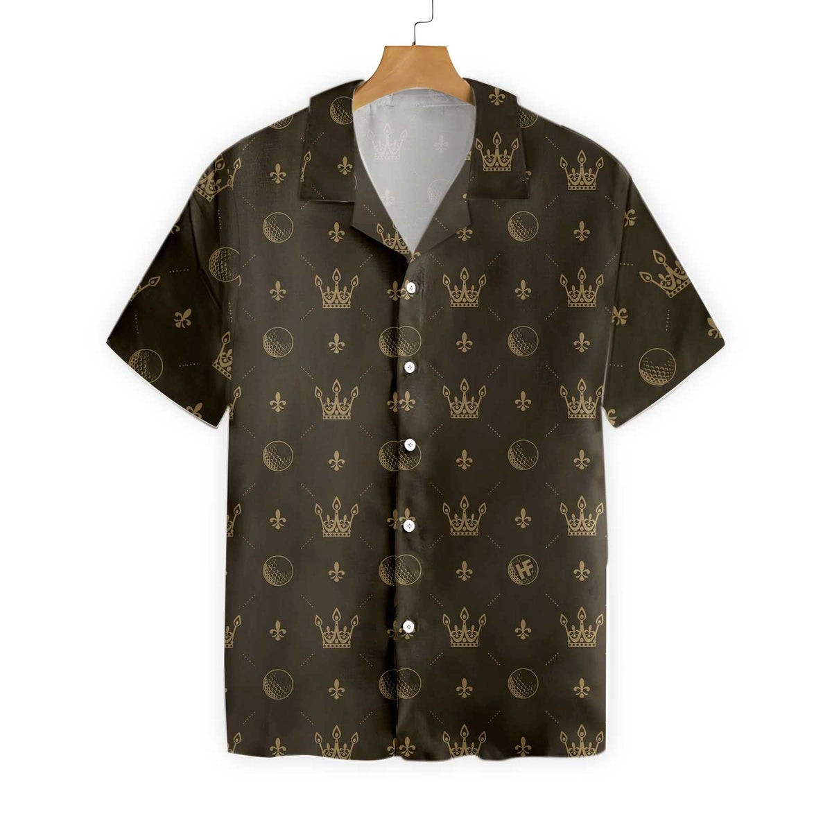 Luxury Royal Golf Ball Crown V Hawaiian Shirt