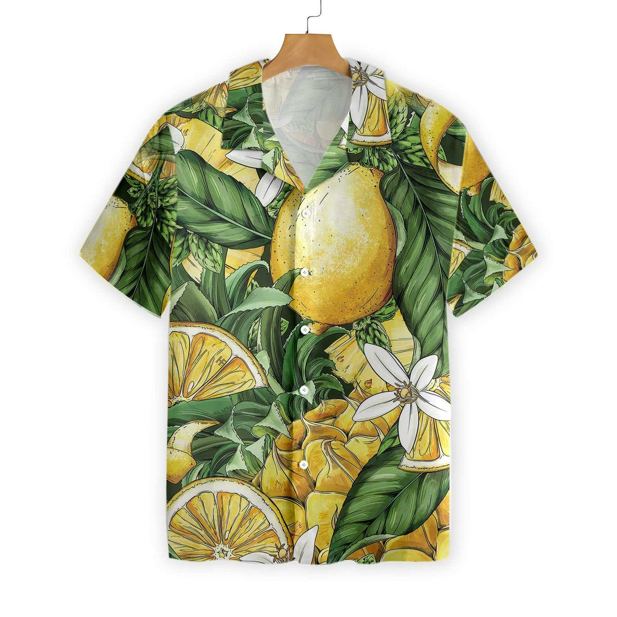 Luxury Summer Lemon  Pineapple Hawaiian Shirt