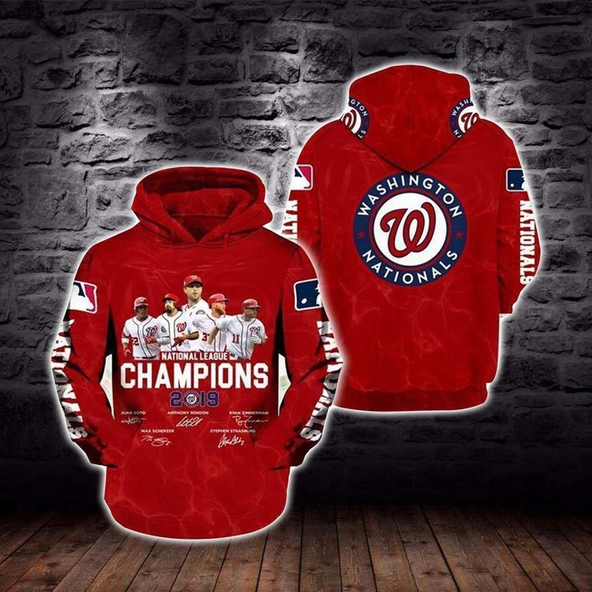 MLB Washington Nationals Limited Edition Amazing Men's and Women's Hoodie T-shirt Sweatshirt Full Sizes 2021