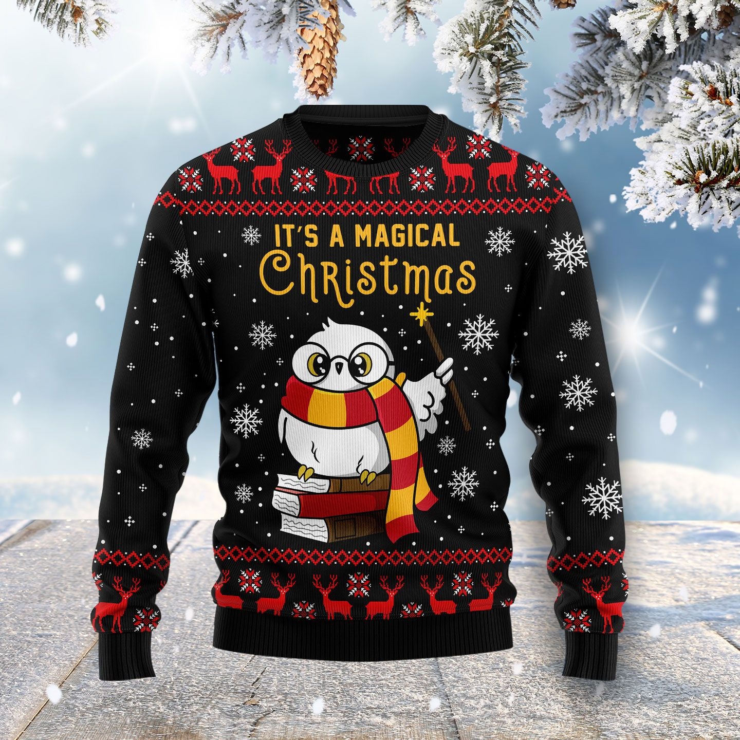 Magical Christmas Ugly Christmas Sweater Ugly Sweater For Men Women