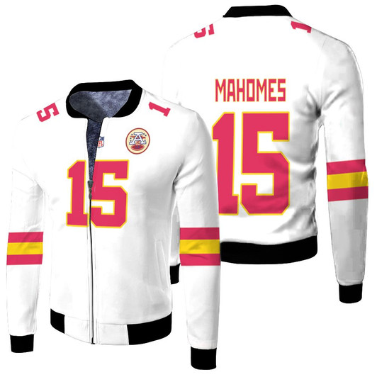 Mahomes 15 Kansas City Chiefs For Nfl Fan Fleece Bomber Jacket