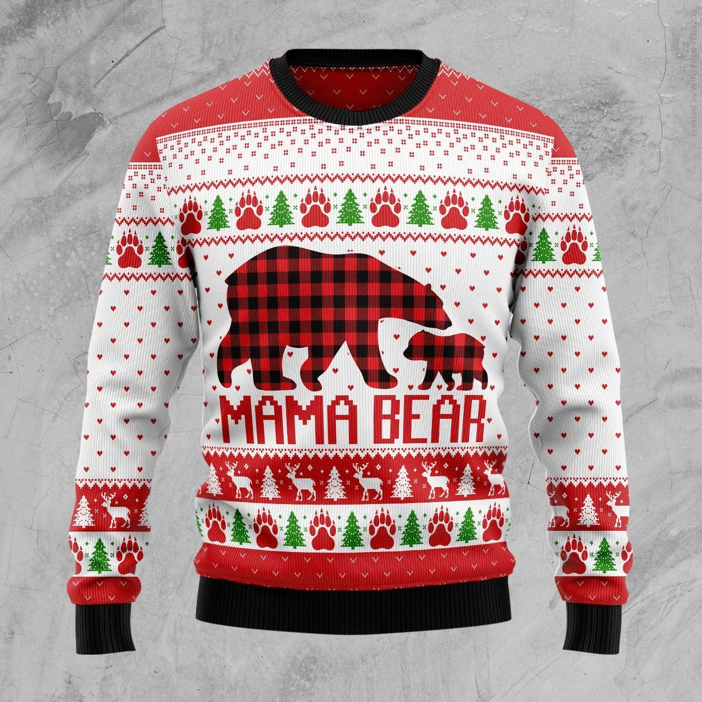 Mama Bear Ugly Christmas Sweater