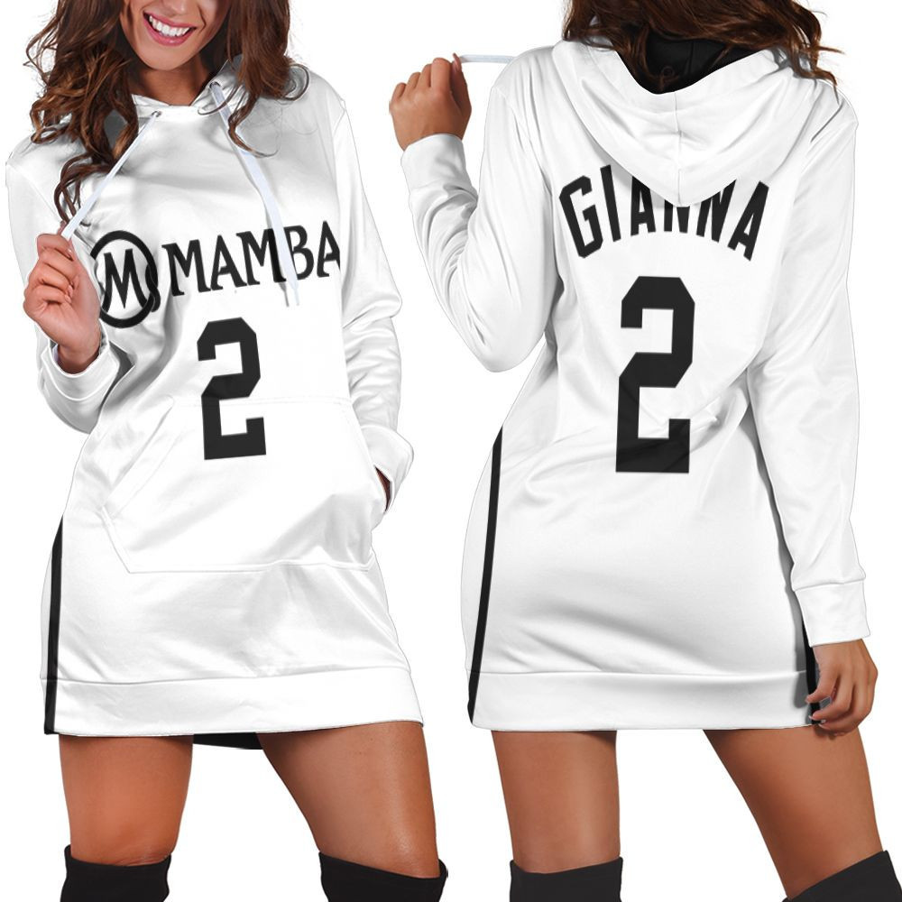 Mamba Forever Gianna Bryant 2 White Tribute 3d Hoodie Dress Sweater Dress Sweatshirt Dress