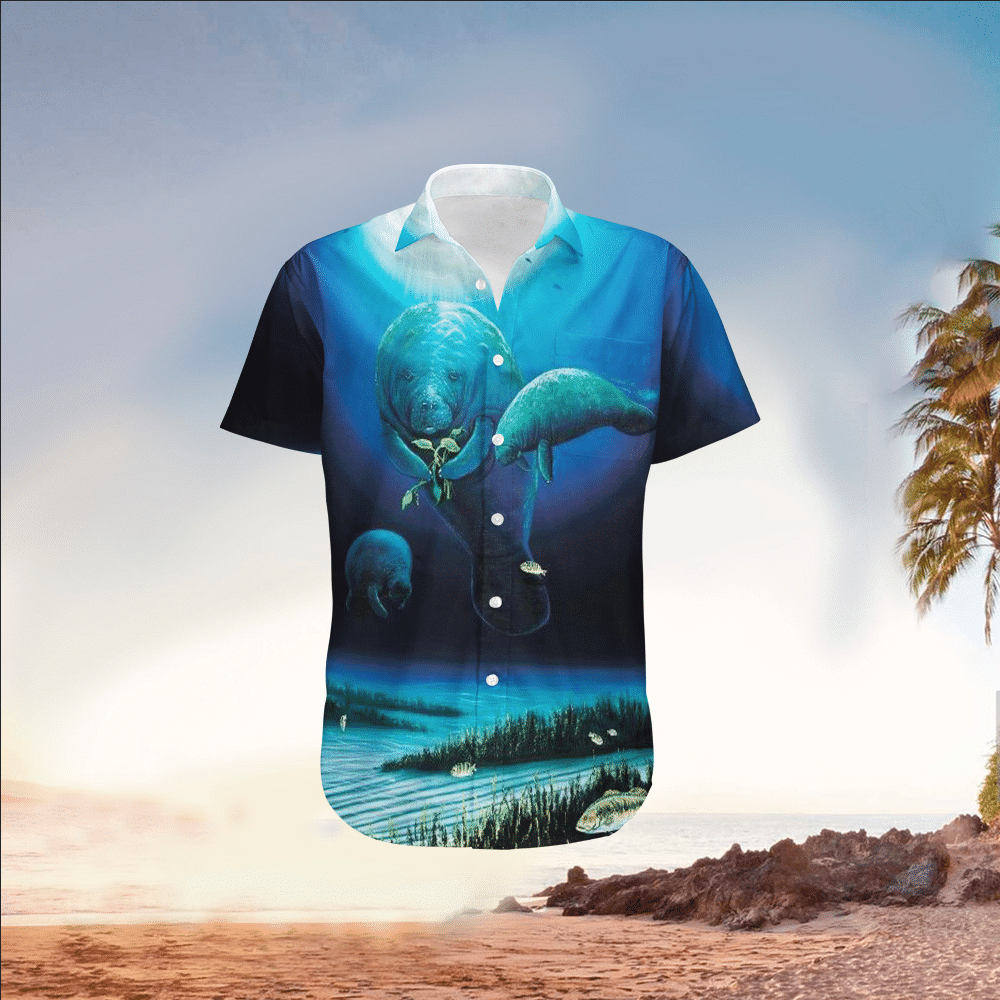 Manatee Hawaiian Shirt Perfect Manatee Clothing Shirt for Men and Women