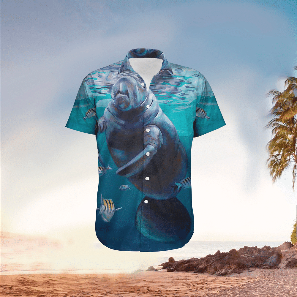 Manatee Hawaiian Shirt Perfect Manatee Clothing Shirt for Men and Women