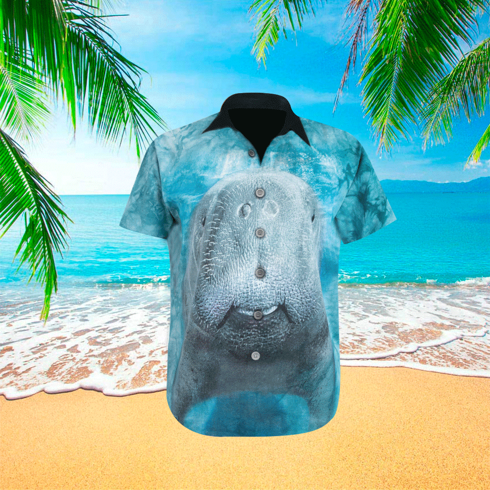 Manatee Shirt Manatee Hawaiian Shirt For Manatee Lovers Shirt for Men and Women