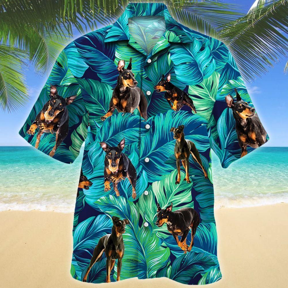 Manchester Terrier Dog Lovers Aloha Hawaiian Shirt Colorful Short Sleeve Summer Beach Casual Shirt For Men And Women