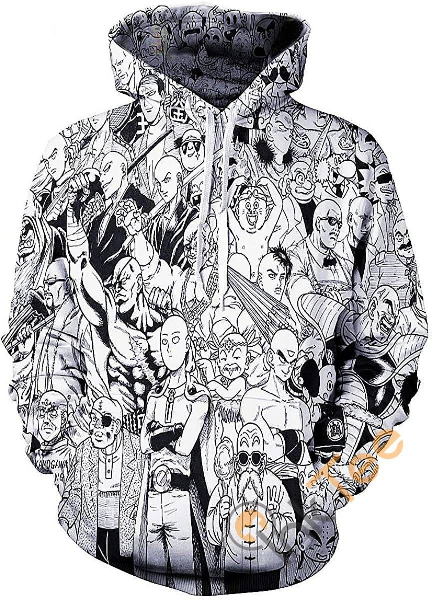 Manga Heros Chaos Print Pullover With Front Pocket Sku133 Hoodie 3D All Over Print