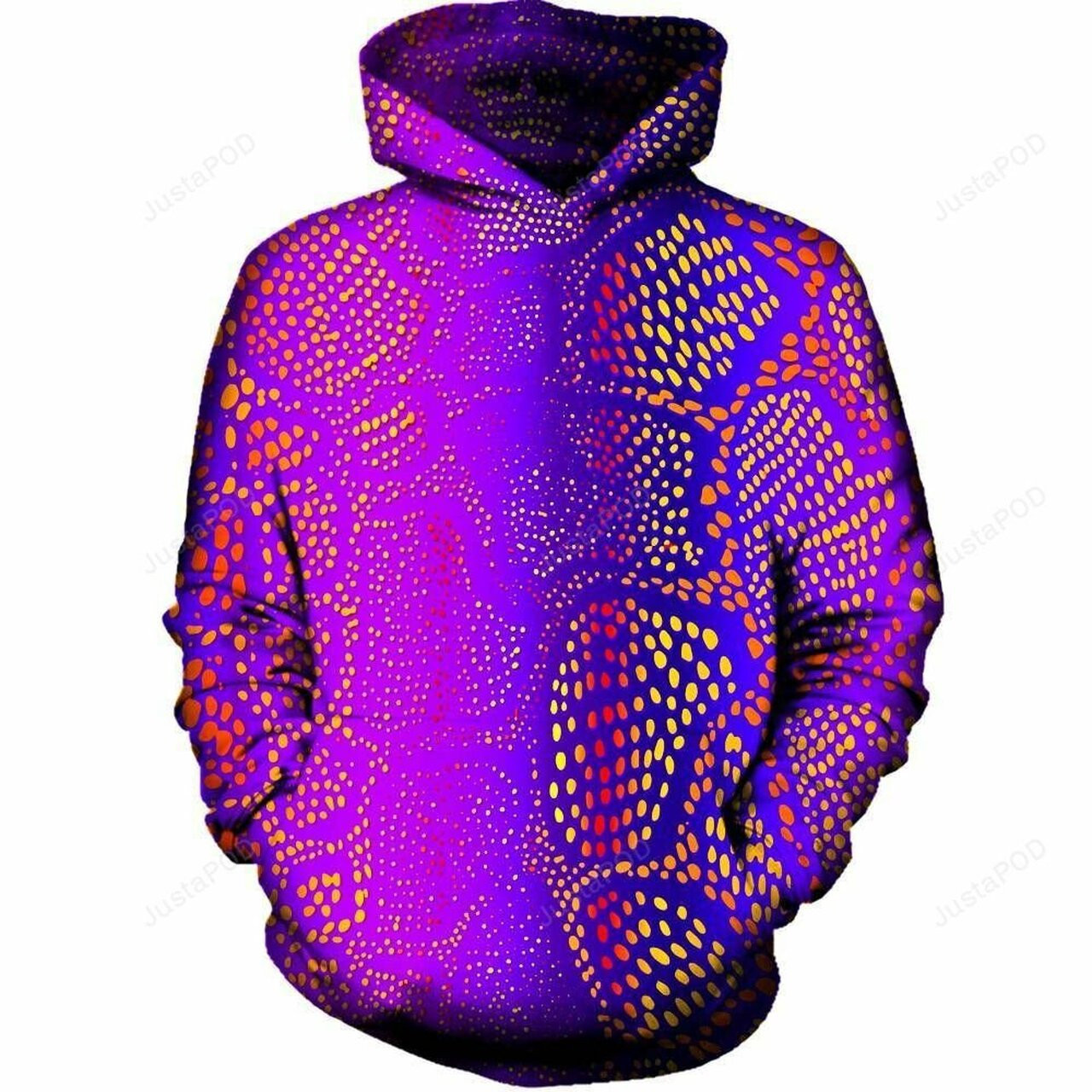 Many Dots 3d All Over Printed Hoodie