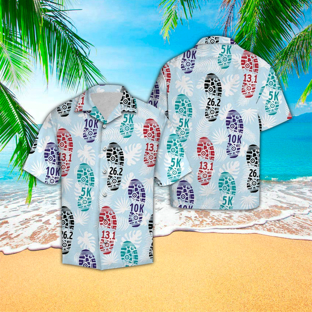 Marathon Hawaiian Shirt Perfect Marathon Clothing Shirt for Men and Women