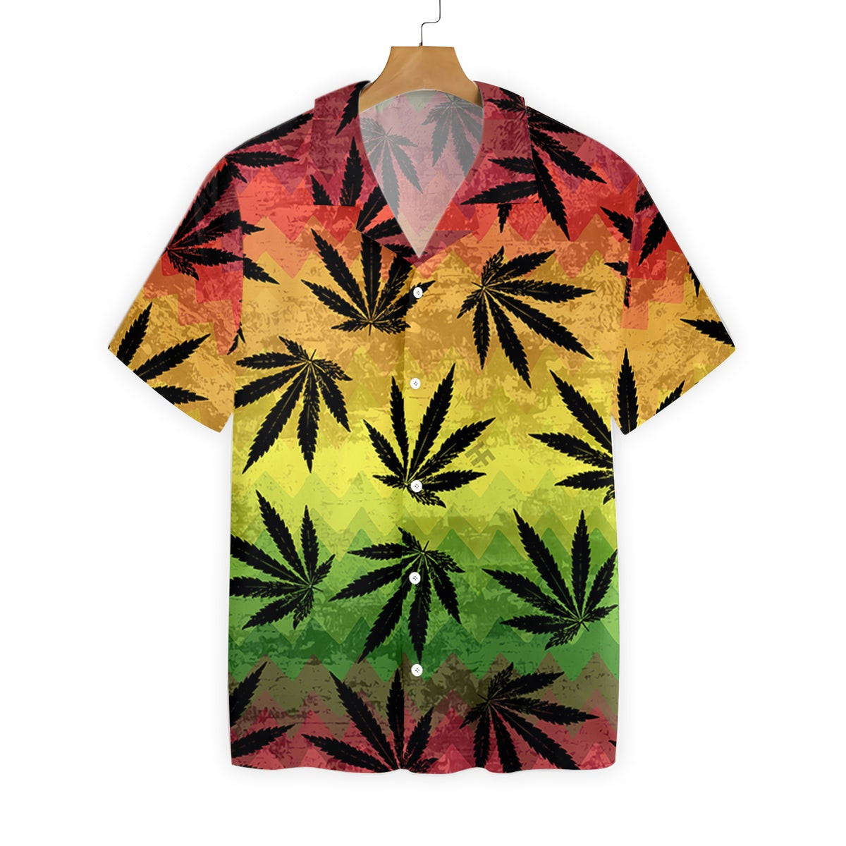 Marijuana Leaf Rasta Hawaiian Shirt