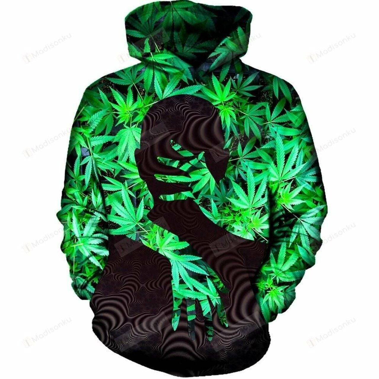 Marijuana Love 3d All Over Print Hoodie