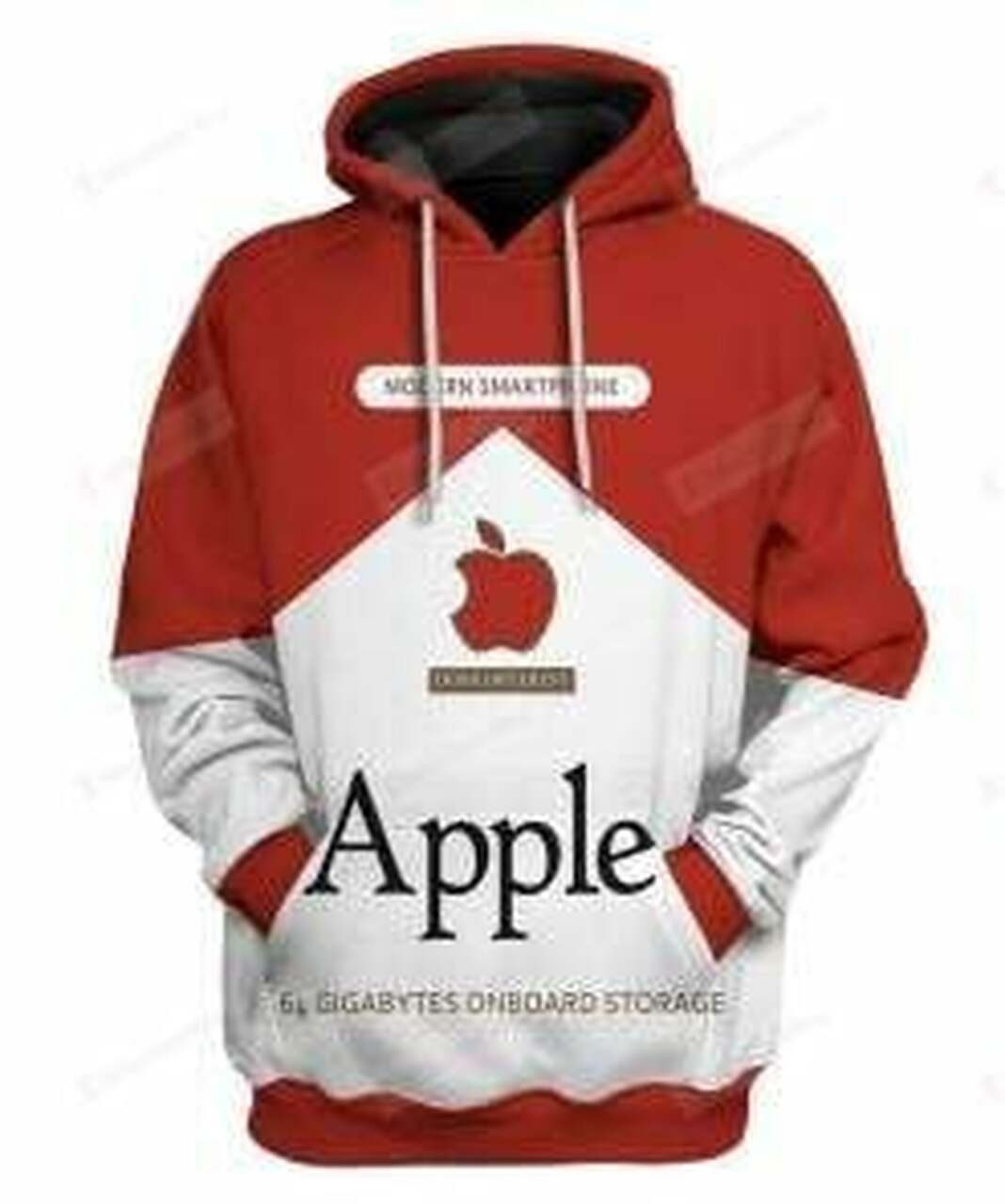 Marlboro And Apple 3d All Over Print Hoodie