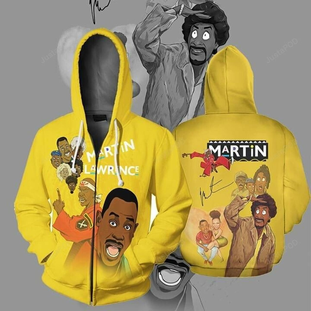 Martin Lawrence Signature 3d All Over Print Hoodie