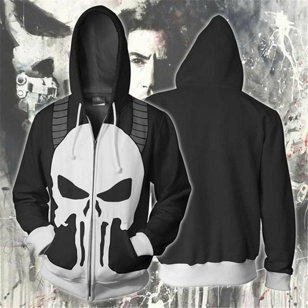 Marvel Frank Castle Cosplay For Unisex 3d All Over Print Hoodie